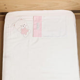 Juego De Sábanas Blancas Bordado Rosa Surtido El Bebé Feliz Osito